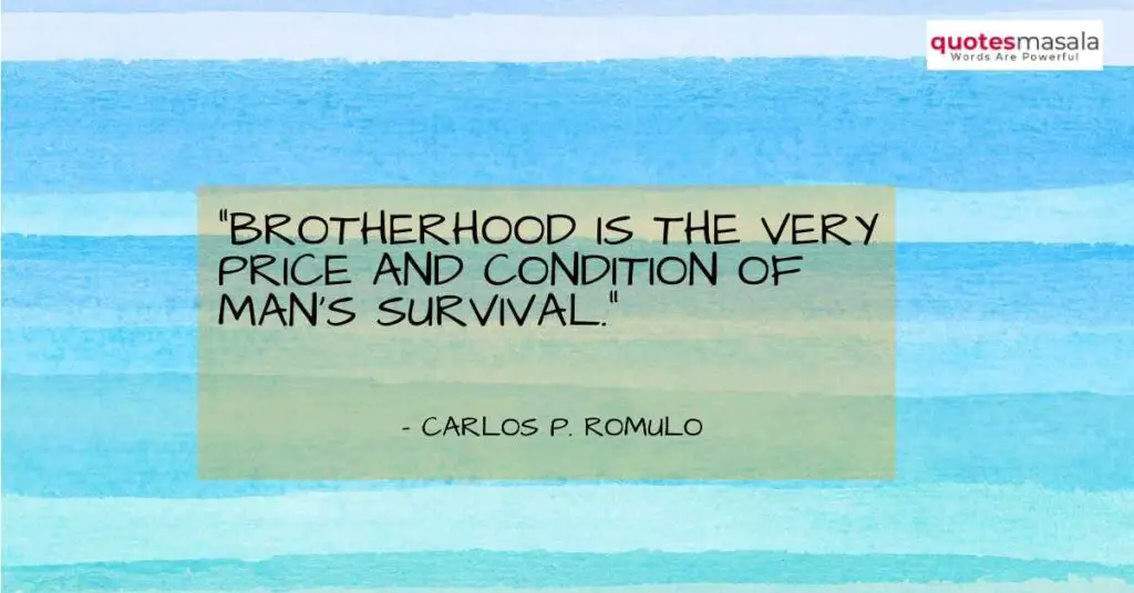 Images Of Brotherhood Quotes