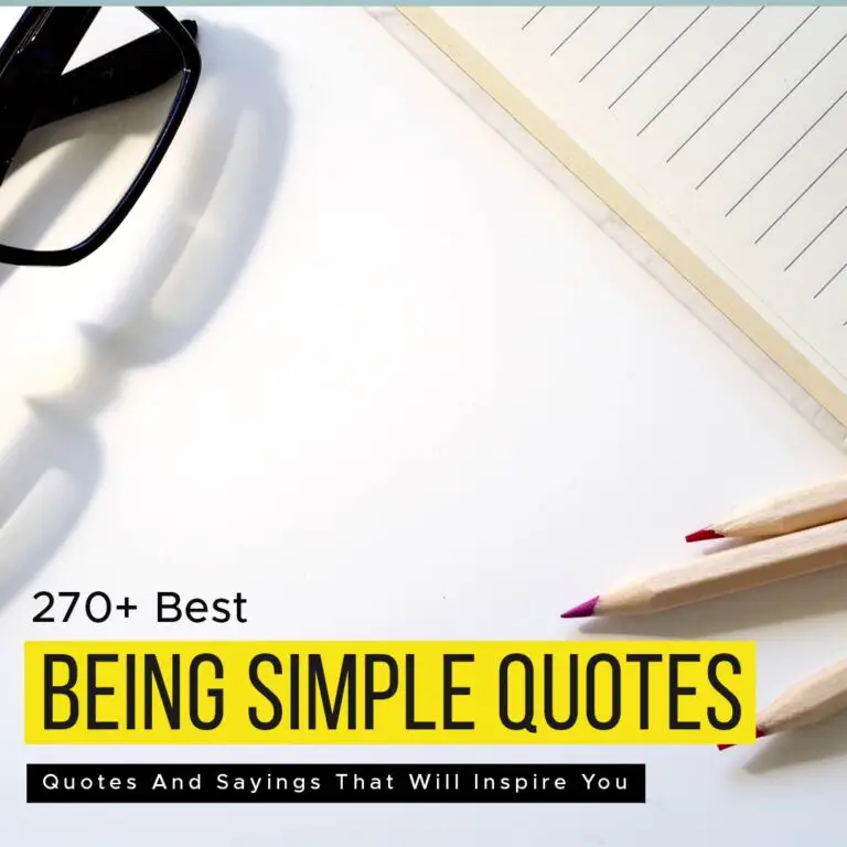 Being simple quotes