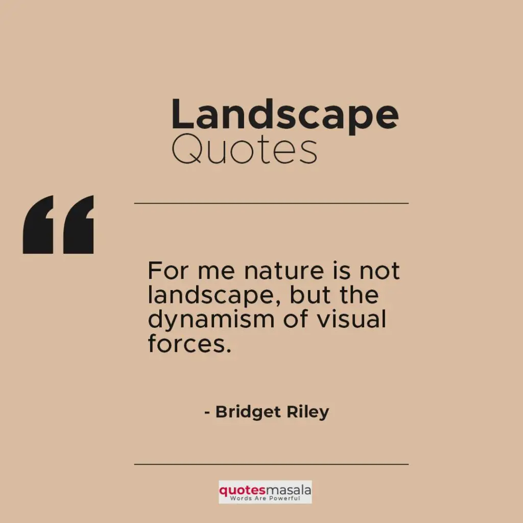 landscape quotes
