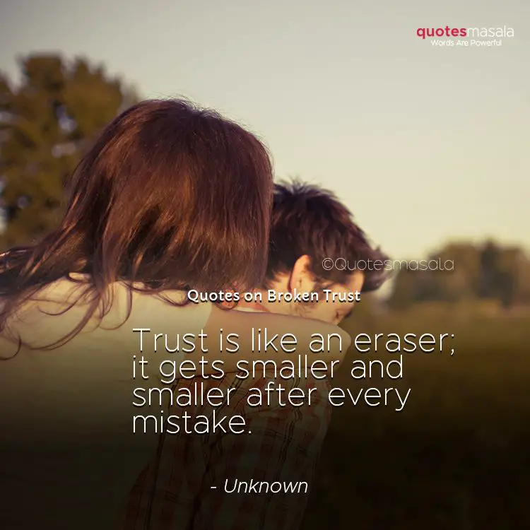 Broken trust quotes with images
