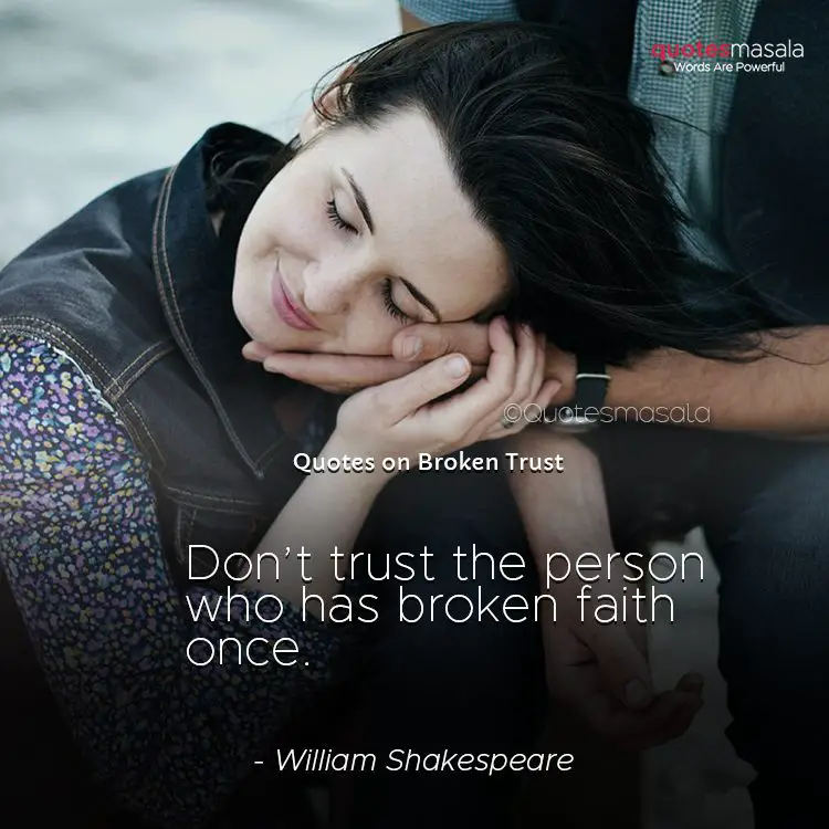 Broken trust quotes with images