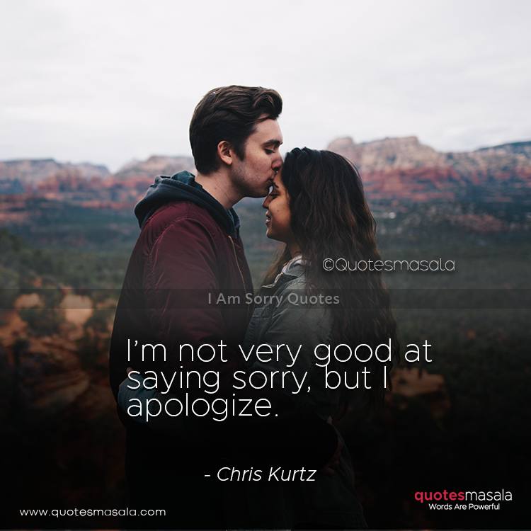 I am sorry quotes with images