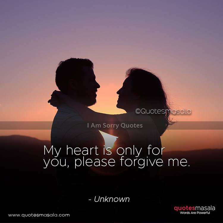 I am sorry quotes with images
