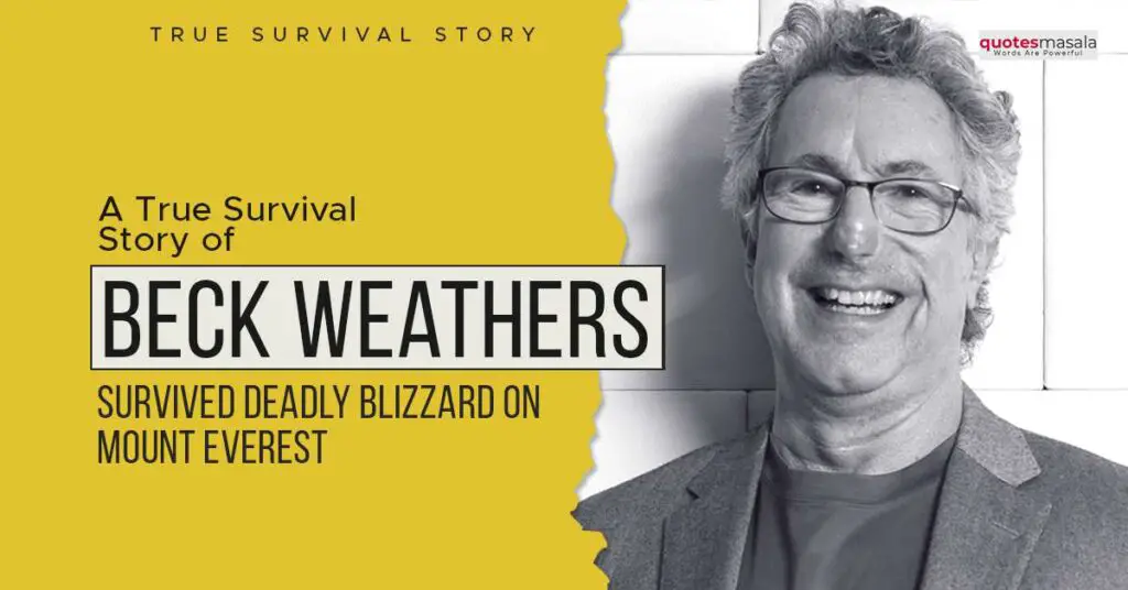 beck weathers into thin air