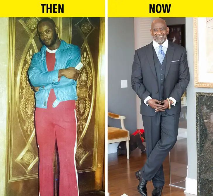 Chris Gardner before and after.