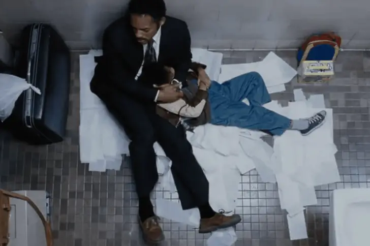 Movie scene of The Pursuit of Happyness 