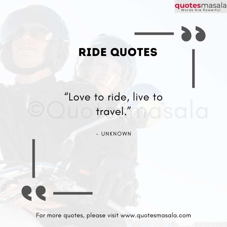 Ride Quotes Images