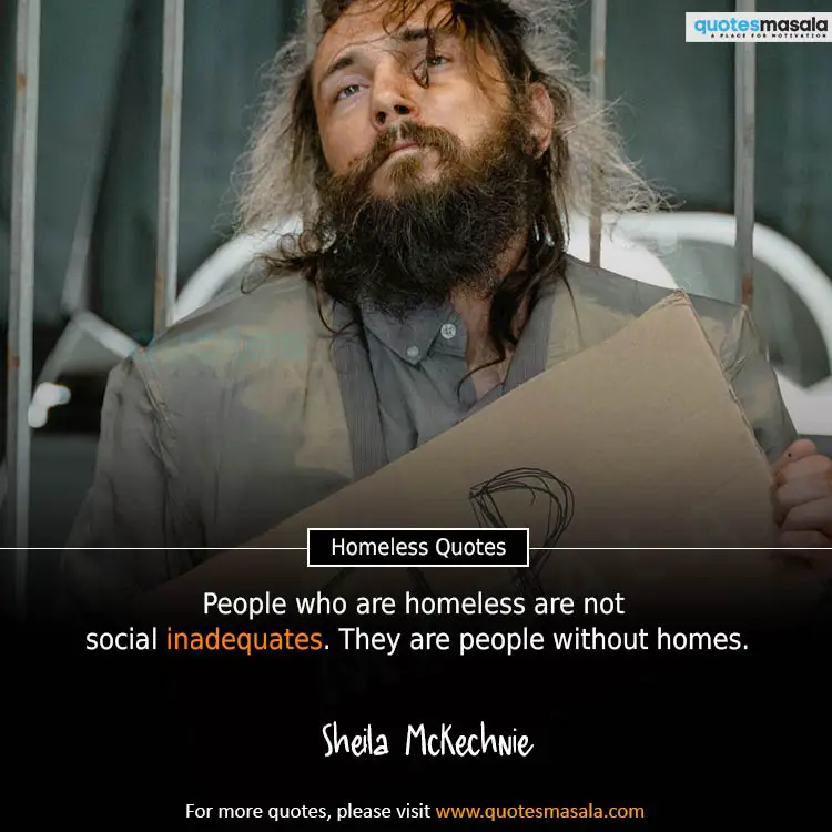 Homeless Quotes Images