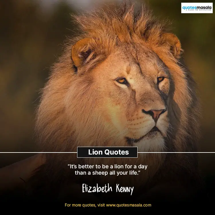 Lion Quotes images