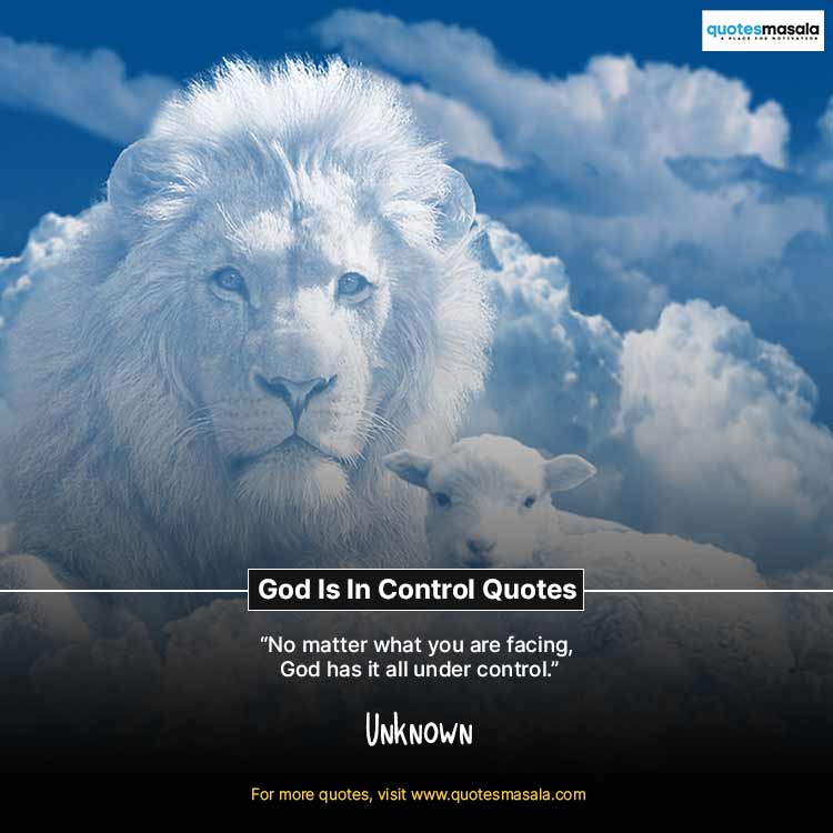 God Is In Control Quotes images