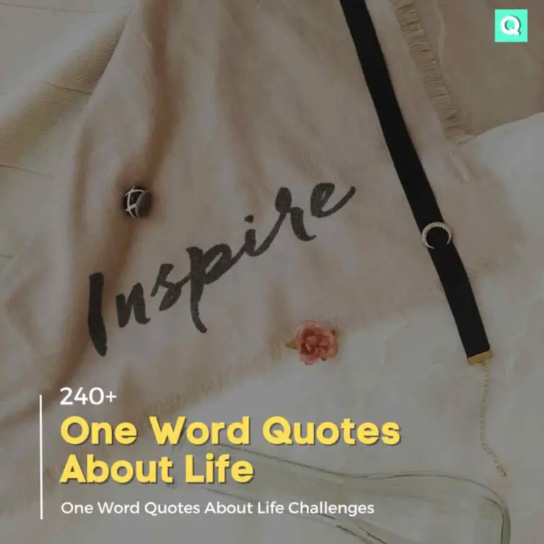 One Word Quotes About Life
